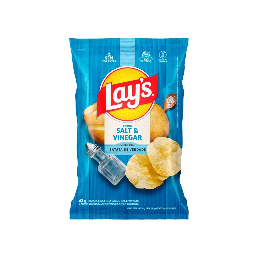 BATATA LAYS SALT VINEGAR 62G
