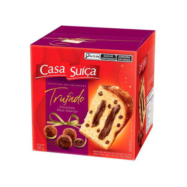 PANETONE CASA SUICA TRUFADO 500G