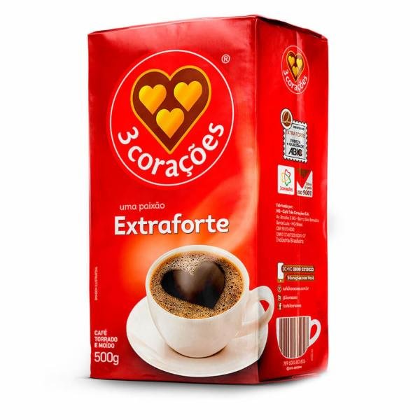 CAFE 3 CORACOES EXTRA FORTE VACUO 500G
