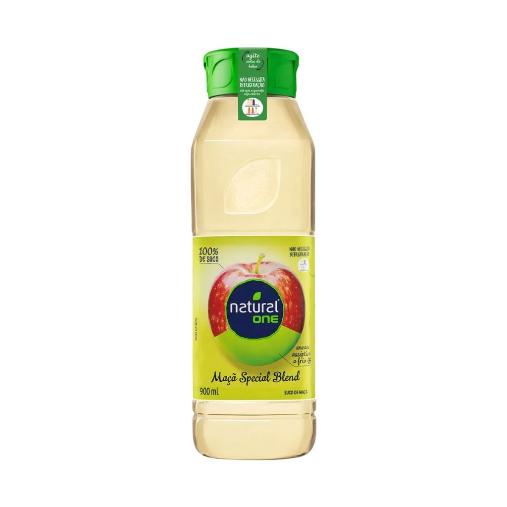 SUCO DE MACA VERDE NATURAL ONE 900ML