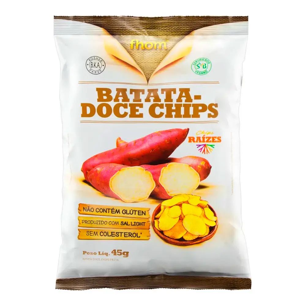 BATATA DOCE ROSADA FHOM CHIPS VEGAN 45G