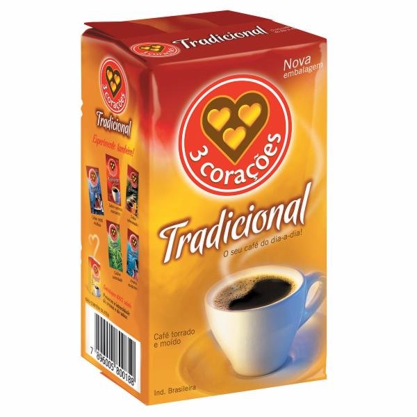 CAFE 3 CORACOES TRADICIONAL VACUO 500G