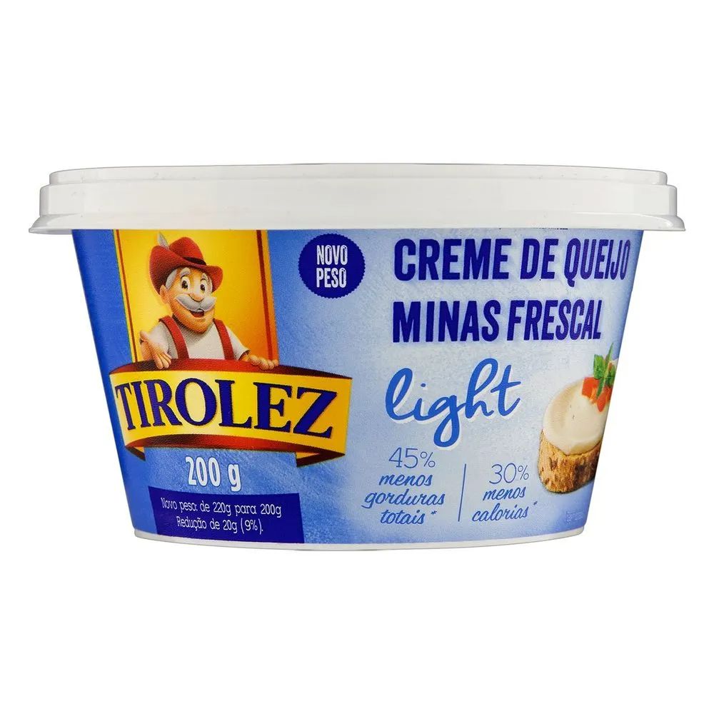 CREME QUEIJO MIN FRESCAL TIROLEZ  LIGHT 150G