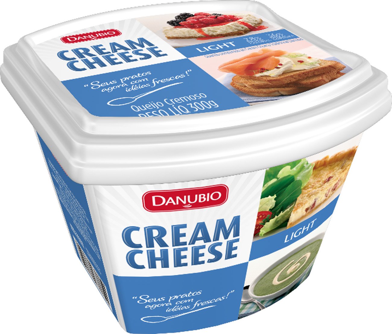 QUEIJO CR CHEESE DANUBIO LIGHT 300G