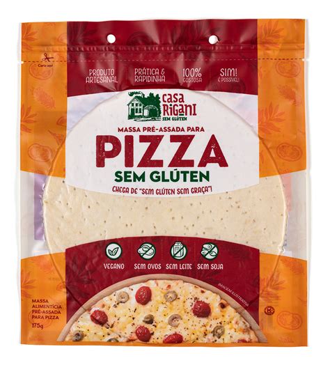 MASSA PIZZA CASA RIGANI SEM GLUTEN 175G