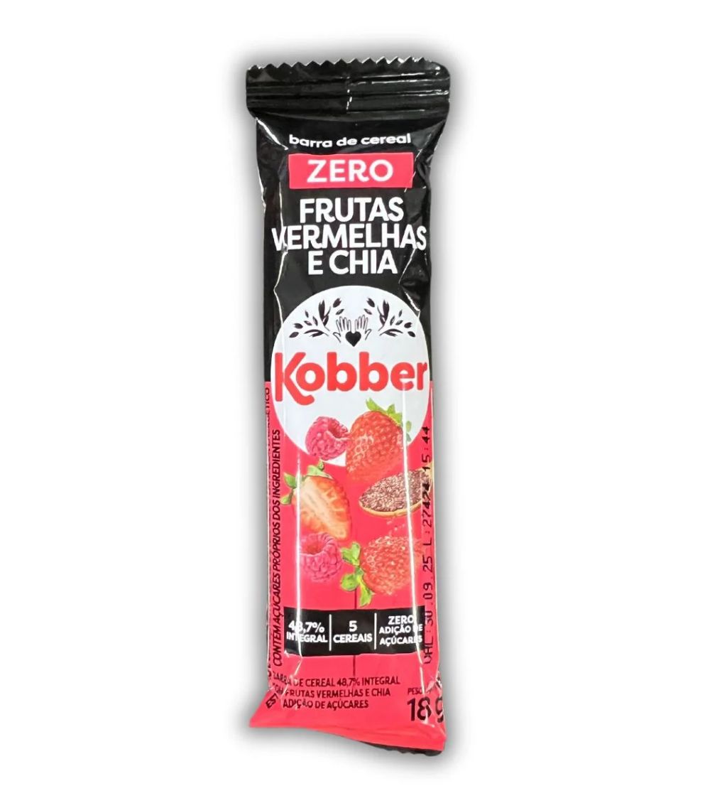 CEREAL BARRA FRUSTAS VERM.  KOBBER 18G