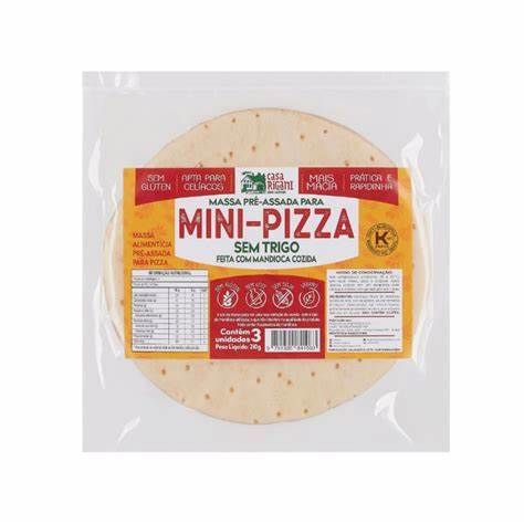 MASSA MINI PIZZA CASA RIGANI 210G