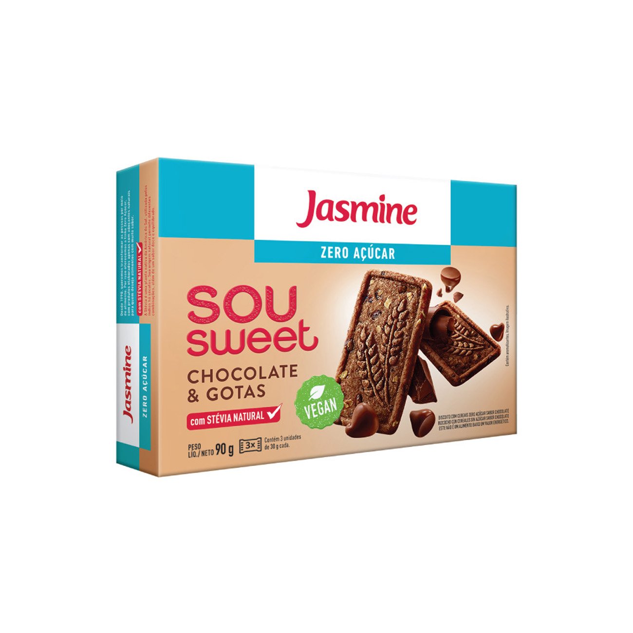 BISCOITO JASMINE SOU SWEET CHOCOLATE 75G