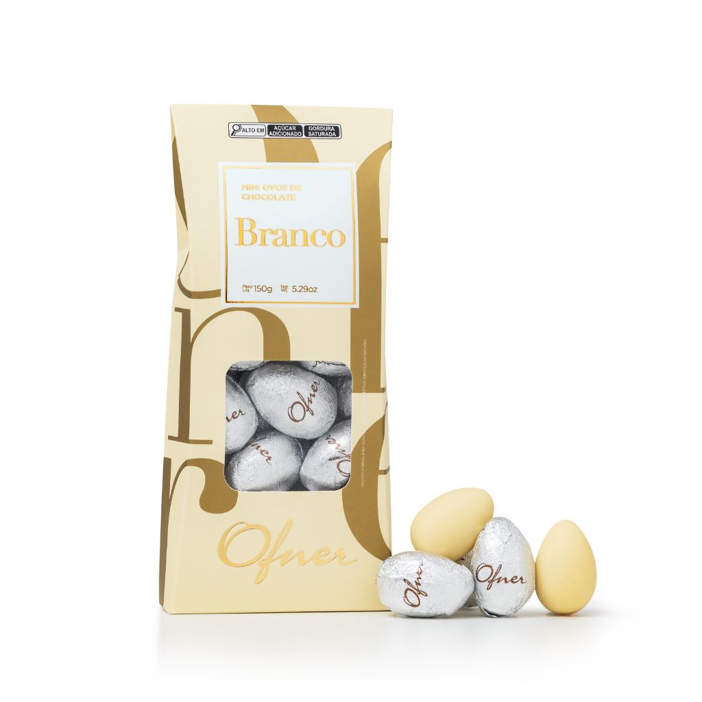 MINI OVOS OFNER CHOCOLATE BRANCO 150G