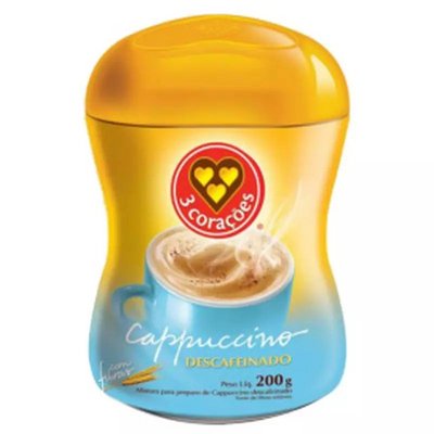 CAPPUCCINO 3 CORACOES DESCAFEINADO 200G