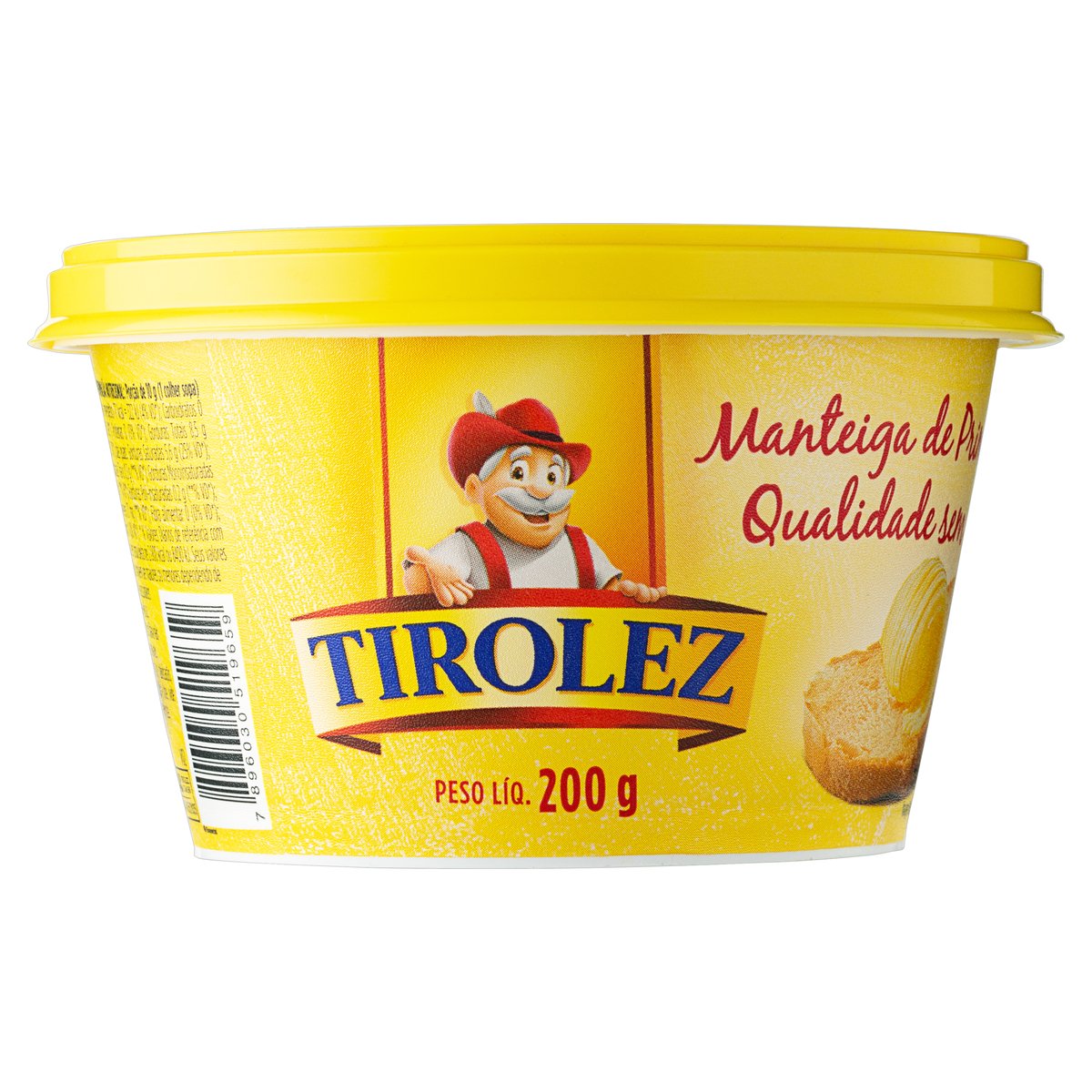 MANTEIGA DE PRIMEIRA TIROLEZ SEM  SAL 200G