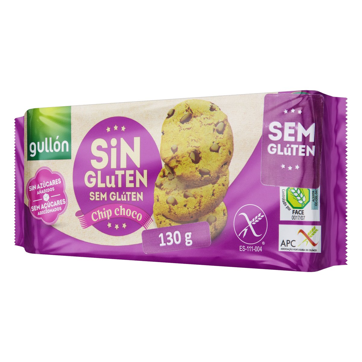 BISCOITO GULLON CHIP CHOC S/ACUCAR 130G