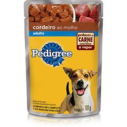 RACAO PEDIGREE AD. CORDEIRO SACHET 100G