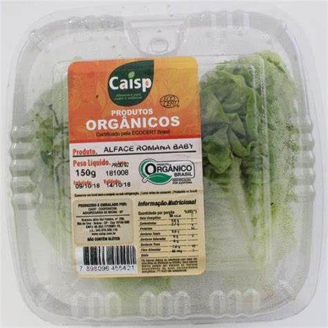ALFACE BABY ROMANA ORG CAISP 100G