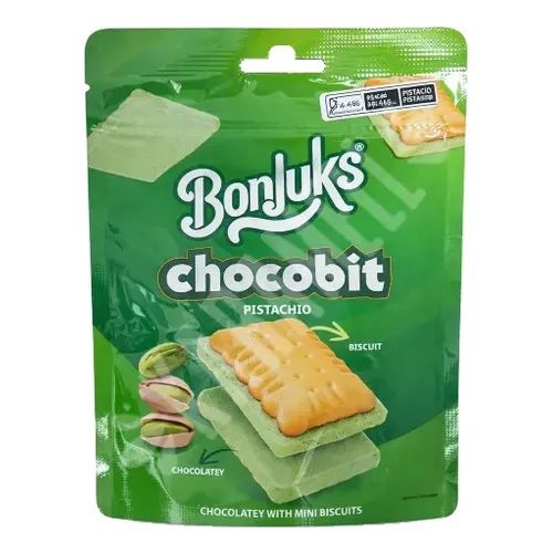 BISCOITO BONJUKS CHOCOBIT PISTACHE 50G