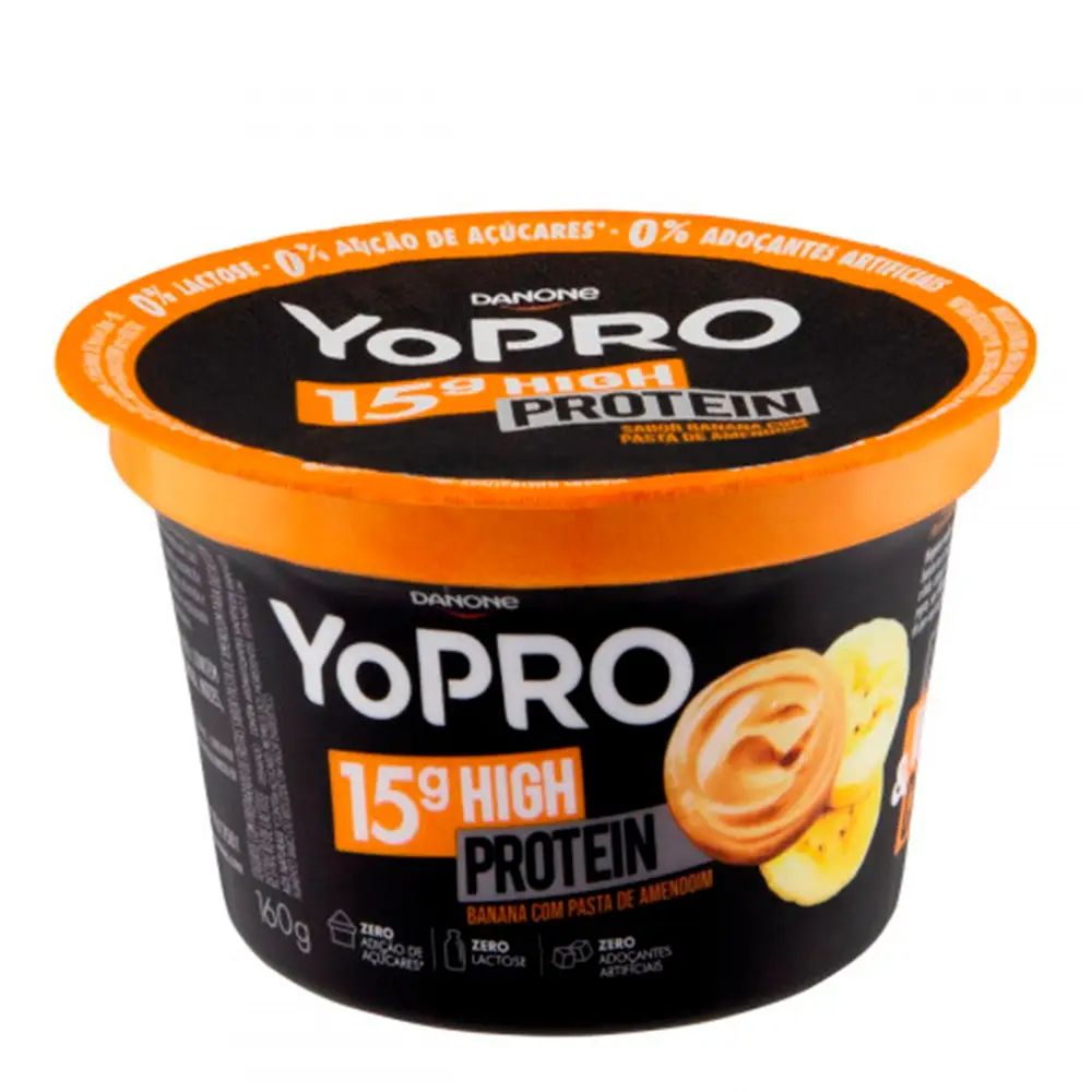 YOPRO BANANA/PASTA AMENDOIM POUCH 160G