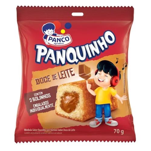 BOLINHO PANQUINHO DOCE DE LEITE 70G