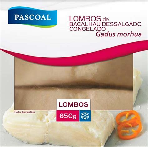 BACALHAU PASCOAL LOMBO DESSALGADO 500G