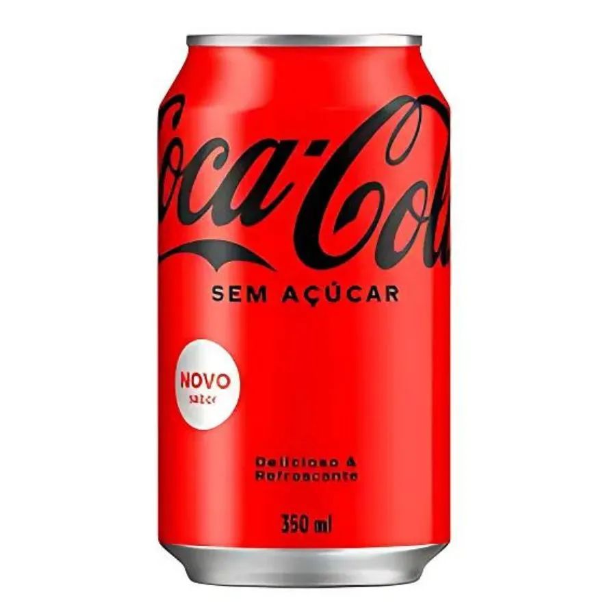 REFRIGERANTE COCA-COLA ZERO LTA 350ML