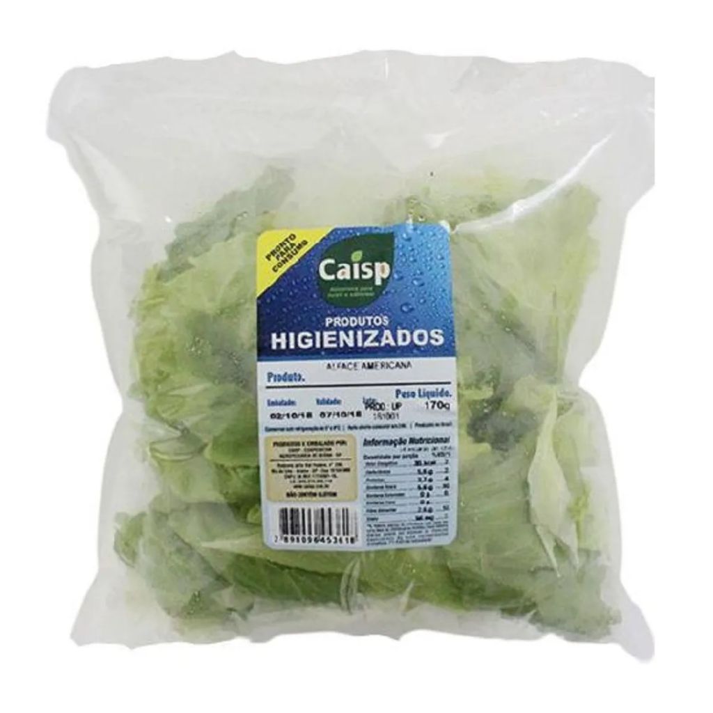 ALFACE AMERICANA HIGIENIZADA CAISP 170G