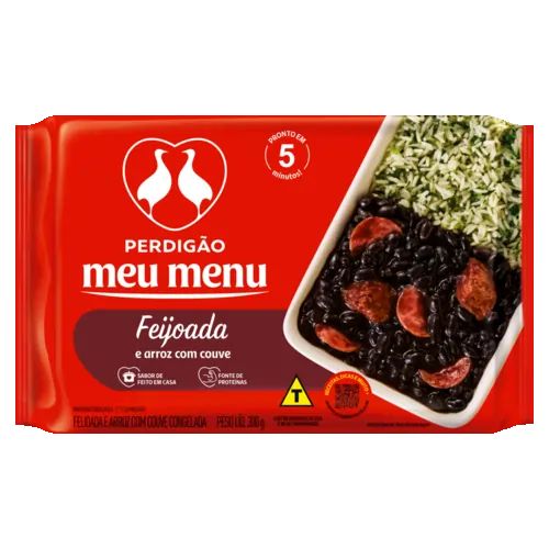 FEIJOADA COM  ARROZ E COUVE PERDIGAO 300G