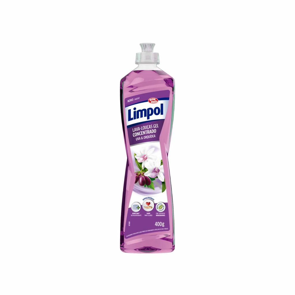 DETERGENTE GEL LIMPOL UVA/ORQUIDEA 400G