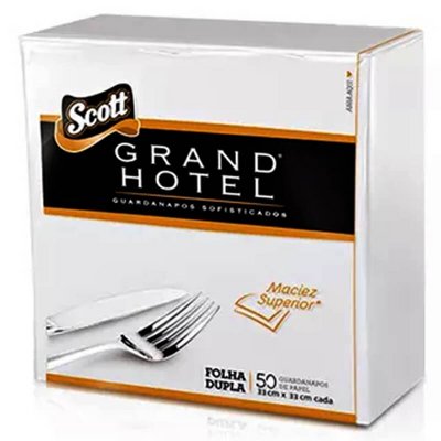 GUARDANAPO GRAND HOTEL BRANCO GRANDE C/50