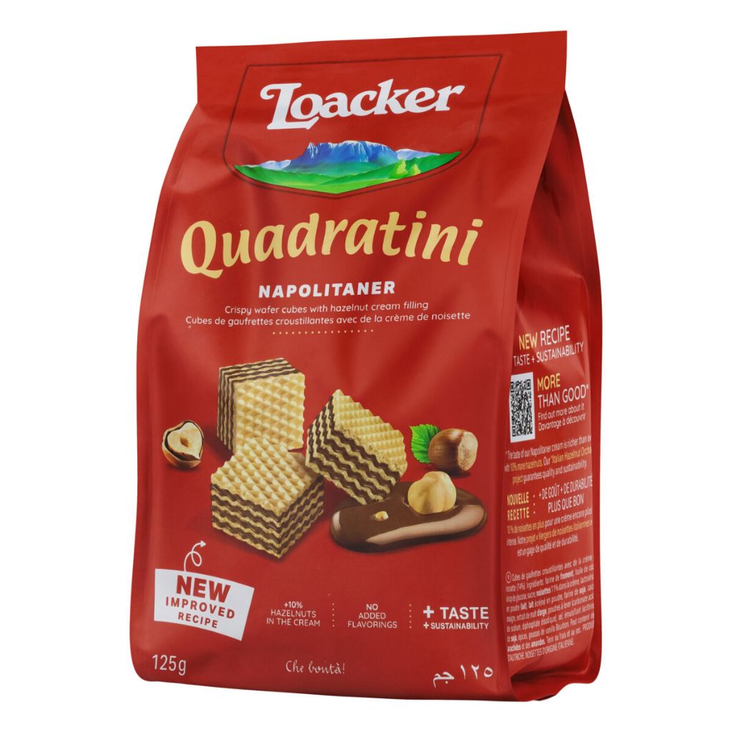 BISCOITO LOACKER QUADRATINI NAPOLIT. 125G