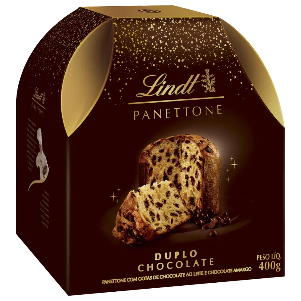 PANETONE LINDT DUPLO CHOCOLATE 400G