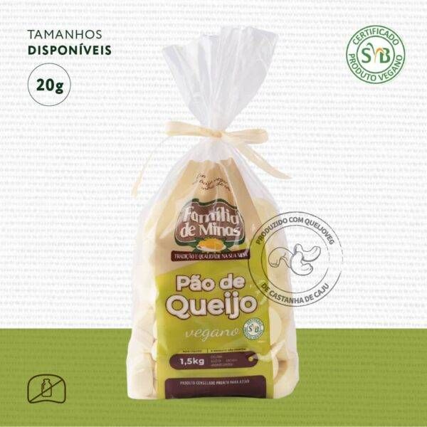PAO DE QUEIJO FAMILIA DE MINAS VEG SEM  LAC KG
