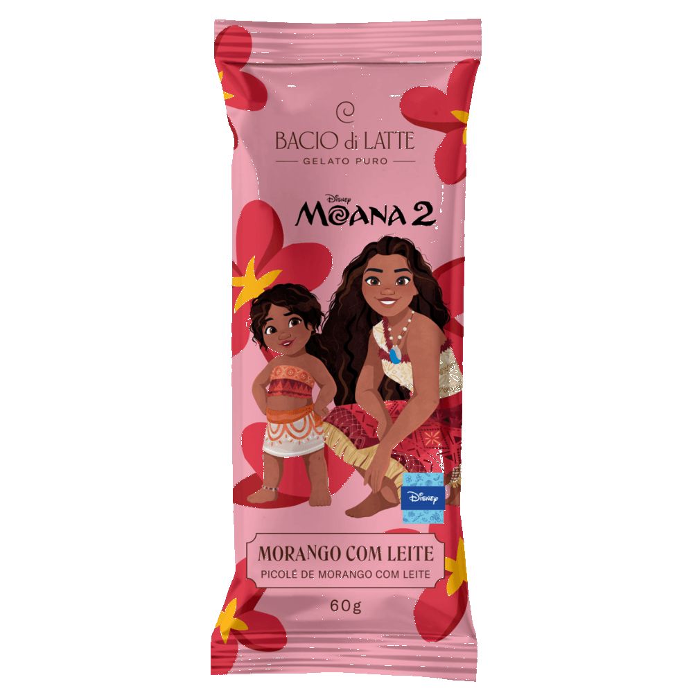 PICOLE BACIO DI LATTE MOANA MORANGO 65G