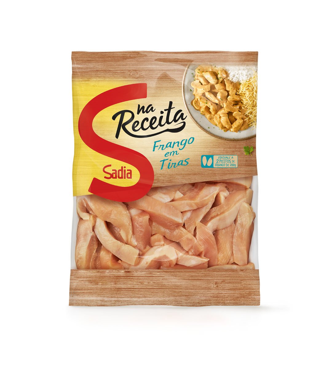 FRANGO EM TIRAS SEM  PELE SADIA CONGELADO 400G