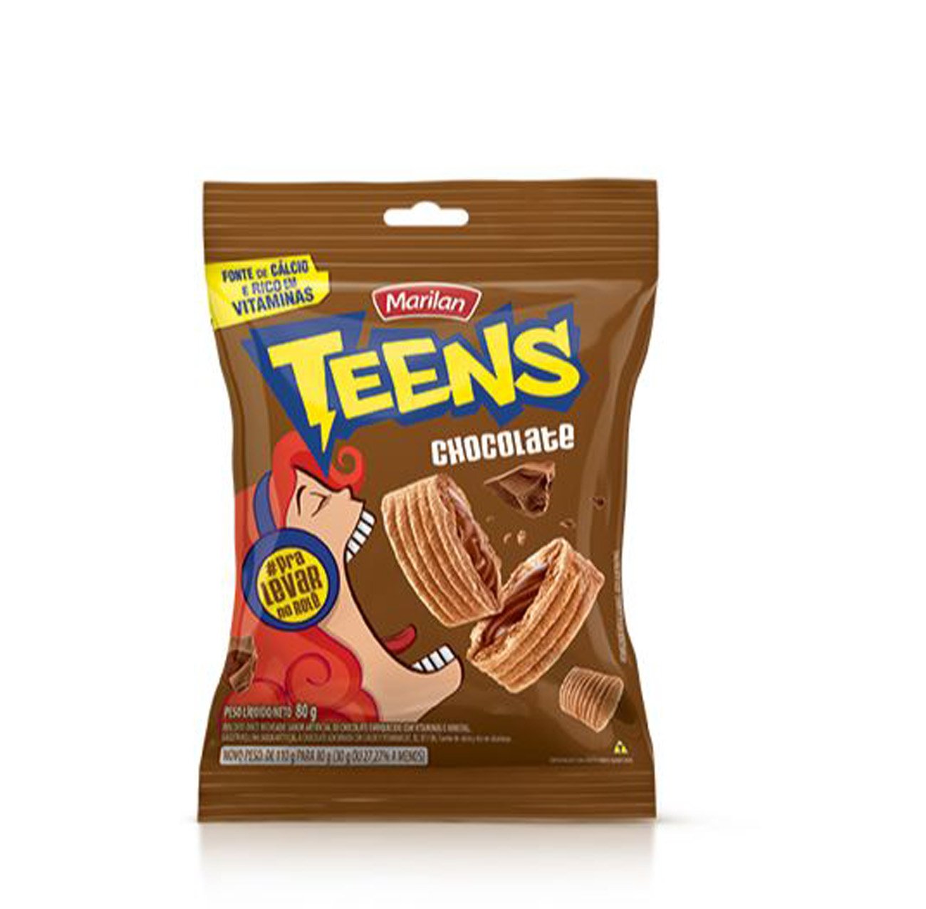 BISCOITO MARILAN TEENS CHOCOLATE 80G