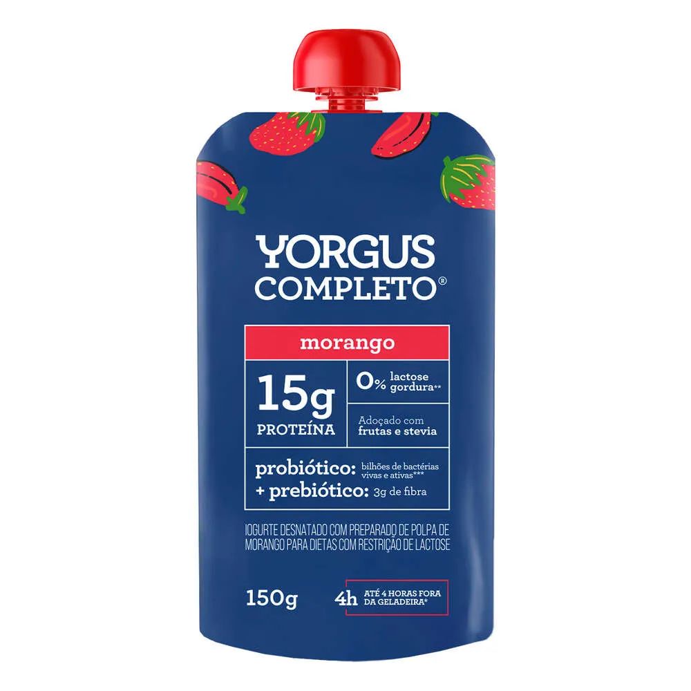 IOGURTE YORGUS COMPLETO 15G MORANGO 150G