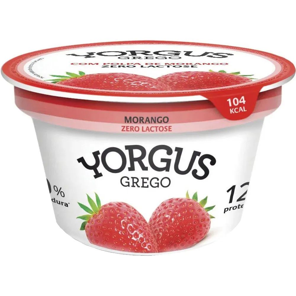 IOGURTE YORGUS GREGO MORANGO SEM  LACT. 130G