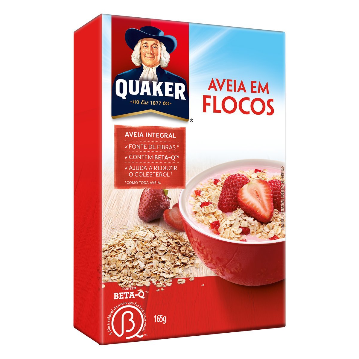 AVEIA QUAKER FLOCOS REGULAR 165G