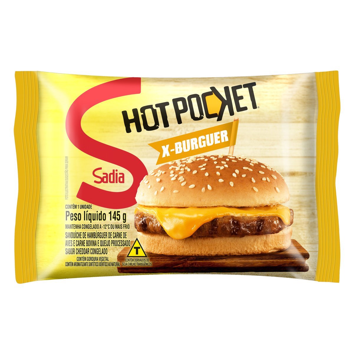 HOT POCKET SADIA X BURGUER 145G