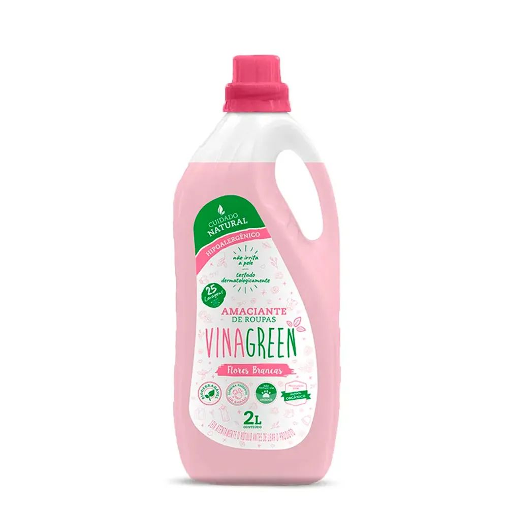AMACIANTE ROUPA VINAGREEN FL. BRANCAS 2L