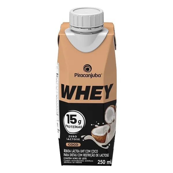BEBIDA PIRACANJUBA WHEY 15G COCO 250ML