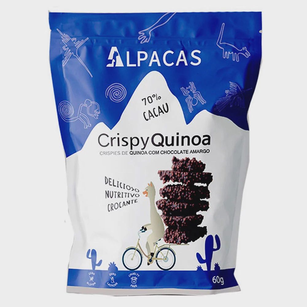 ALPACAS CRISPY QUINOA. ORI CHOCOLATE  60G