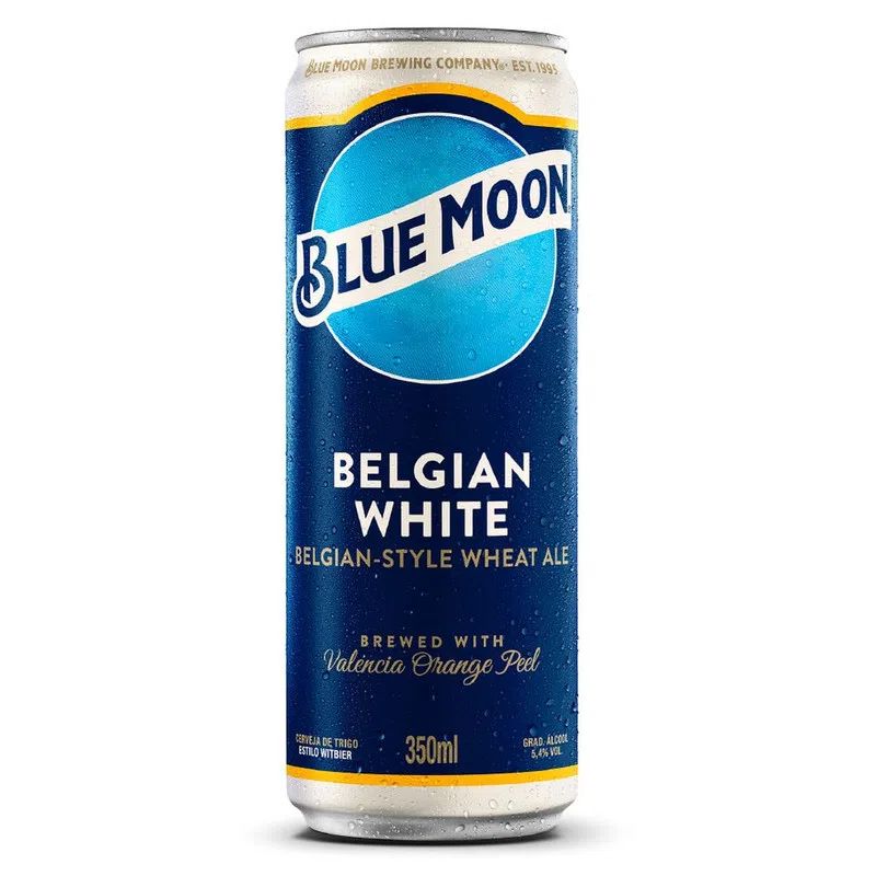 CERVEJA BLUE MOON BELGIAN WHITE LT 350ML