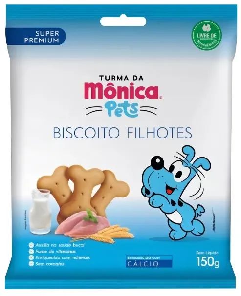 BISCOITO MONICA PETS CAES FILHOTES 150G