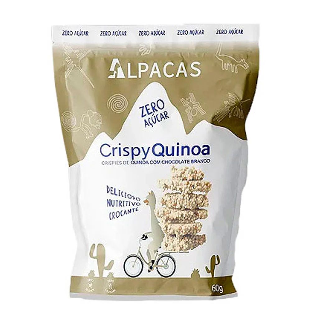 ALPACAS CRISPY QUINOA CHOC.BC ZERO 60G