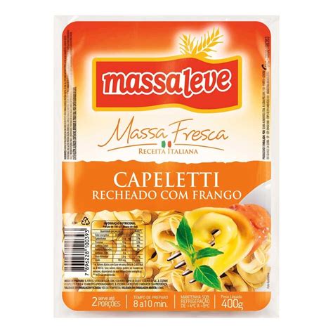 CAPELETTI MASSA LEVE FRANGO 400G