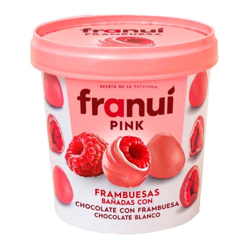 BOMBOM FRANUI PINK CHOCOLATE BRANCO 150G