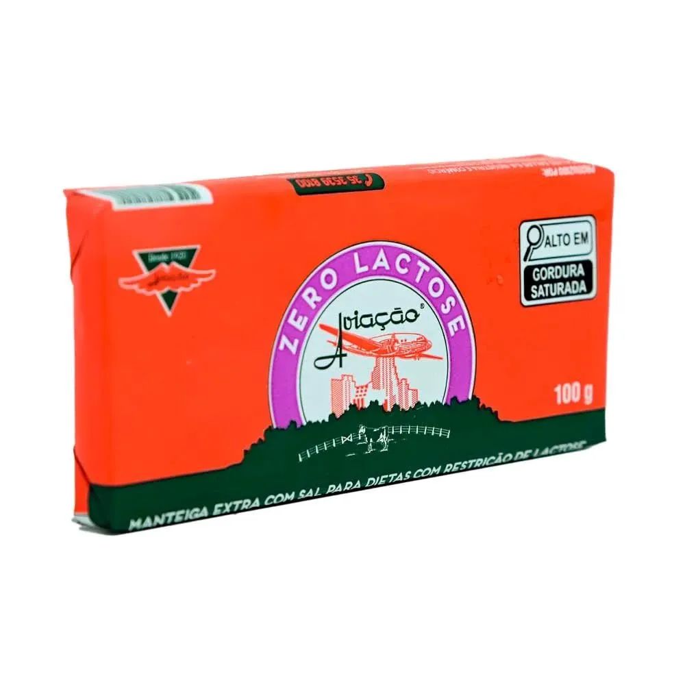 MANTEIGA AVIACAO ZERO LACTOSE 100G