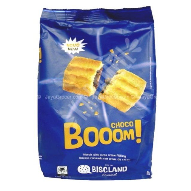 BISCOITO BISCLAND CHOCO BOOM CREME CACAU 300G