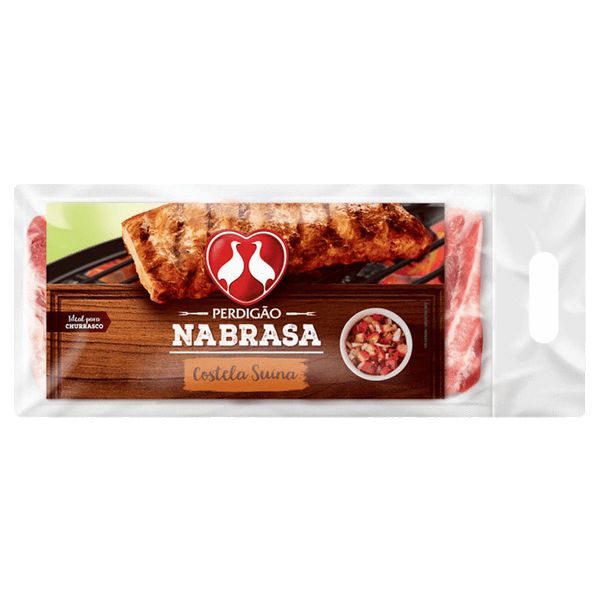 COSTELA SUINA PERDIGAO NA BRASA 1KG