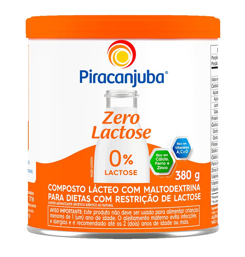 COMPOSTO LAC PIRACANJUBA ZERO LAC 380G