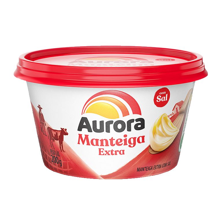 MANTEIGA AURORA C/SAL  200G